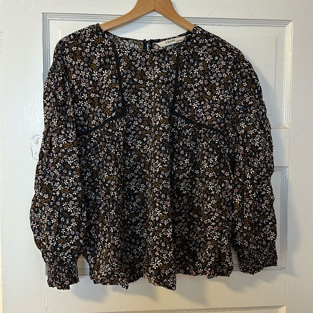 Plus size lovely floral blouse